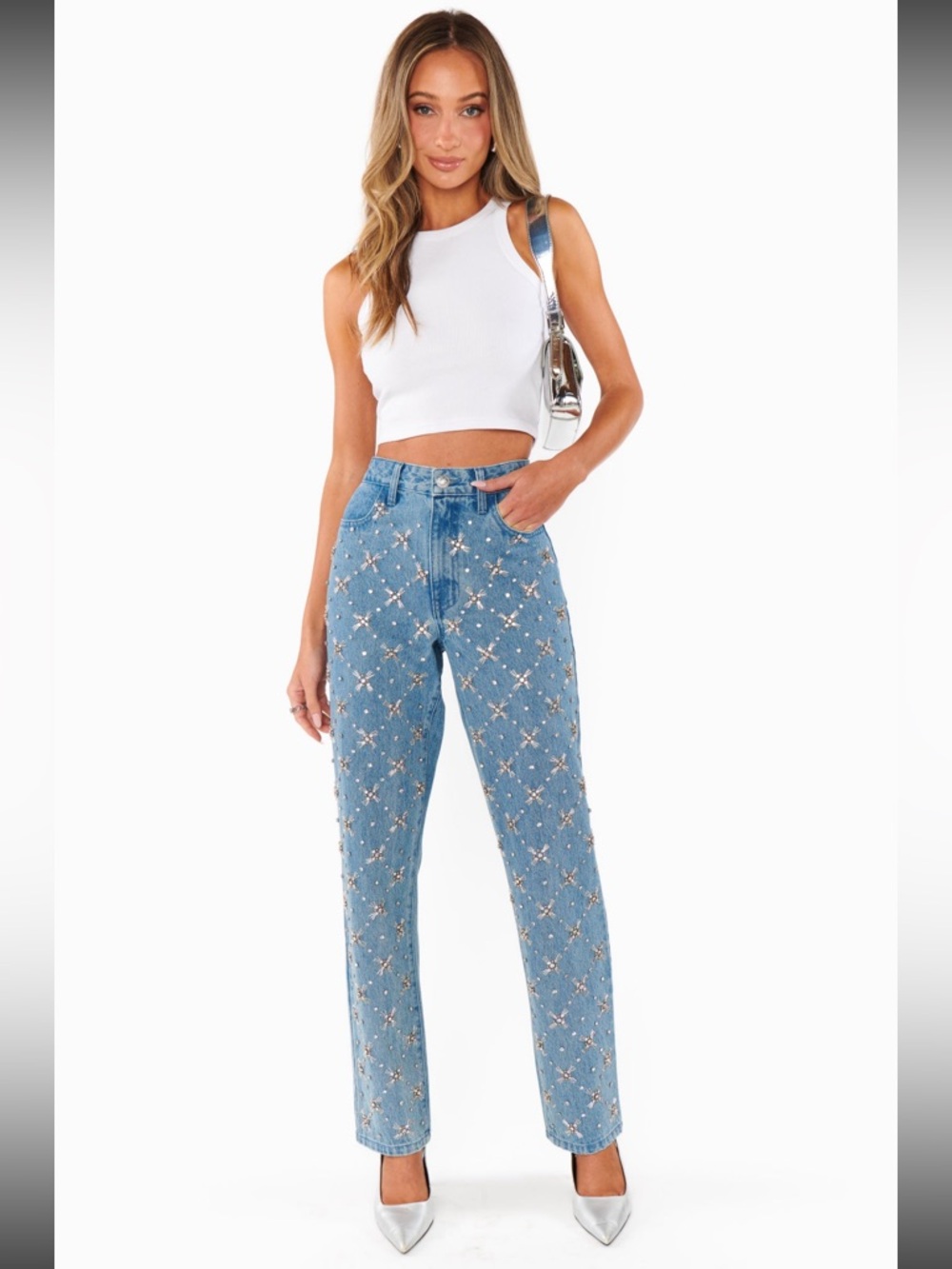 Show Me Your MuMu Icon Jeans Jeweled Indigo 31